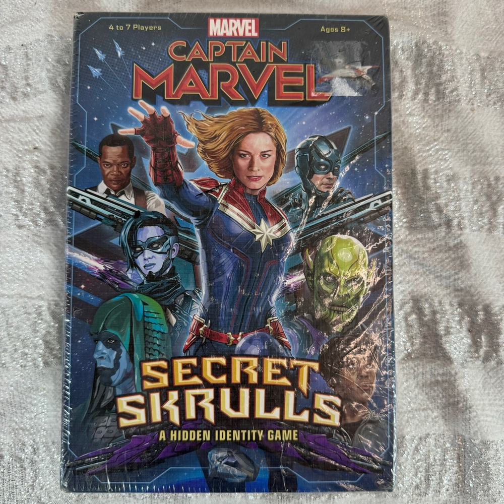 Marvel Captain Marvel Secret Skrulls Board Game New Sealed Hidden Identity